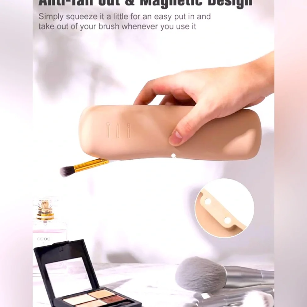 Brand new for brushes , soft silicone organizer and make up holder for travel